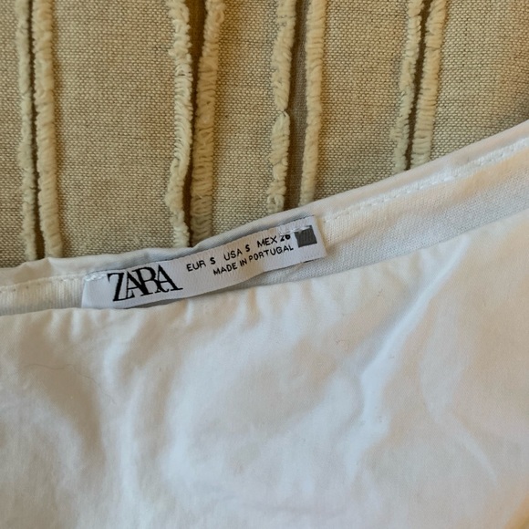 Zara white one shoulder top - Picture 3 of 3